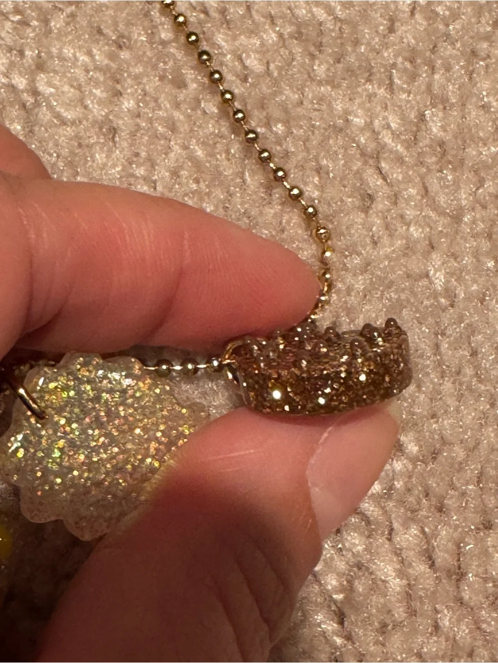 Crewcuts Girls' Movie Snacks Charm Necklace -NWT